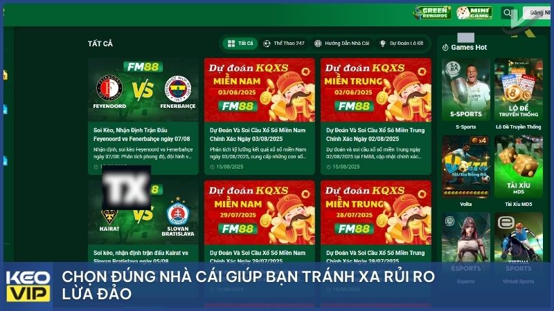 Đánh Giá Nhà Cái Uy Tín 2025: Top 7 Sân Chơi Đẳng Cấp & Kinh Nghiệm "Xương Máu" 1 Chọn đúng nhà cái giúp bạn tránh xa rủi ro lừa đảo.
