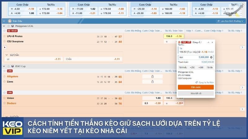 Kèo Giữ Sạch Lưới Là Gì? Cách Soi Kèo Clean Sheet Tại Keonhacai5 2 Công thức tính tiền thắng kèo giữ sạch lưới chính xác nhất cho người mới