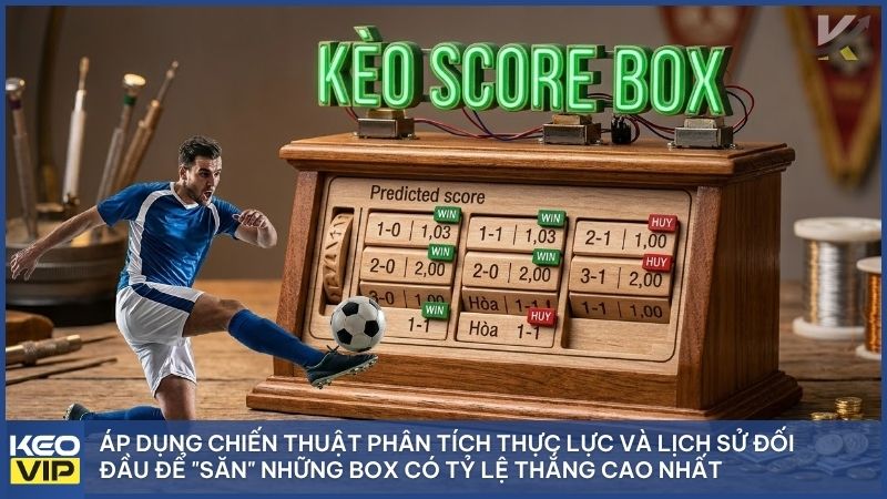 Kèo Score Box Là Gì? Bí Kíp Soi Tỷ Lệ Bóng Đá "Bất Bại" Tại Keonhacai5 3 Áp dụng biểu đồ phân tích xG và quản lý vốn thông minh khi soi tỷ lệ kèo Score Box để tối ưu hóa lợi nhuận trong dài hạn.